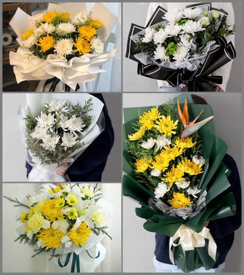 湖北恩施州来凤县绿水镇体河村白事花束代送
